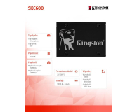 Kingston 1TB 2,5" SATA SSD KC600 - 523933 - zdjęcie 3